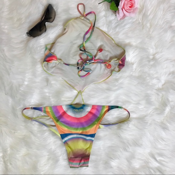 🔥SOLD🔥 Designer Pin Up Stars sequin monokini VS - Picture 8 of 11